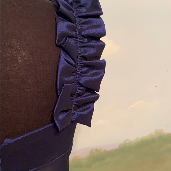 COPY - Xscape by Joanna Chen blue metallic dress - Picture 8 of 12